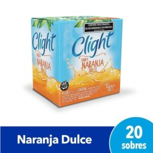 Clight Jugo En Polvo Naranja Dulce x20 Sobres