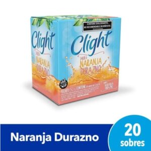 Jugo Clight En Polvo Naranja-Durazno x20 Sobres
