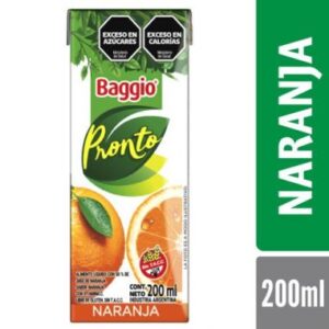 Baggio Pronto Naranja 200ml x18u