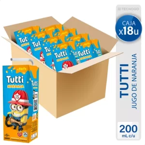 Tutti 200ml Naranja x18u
