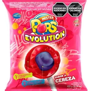 Mr. Pop Evolution Chupetín Cereza x 24u
