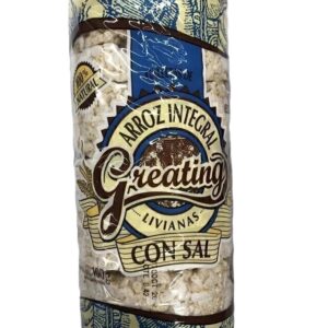 Greatin Galletitas De Arroz Integral Livianas Con Sal 100gr