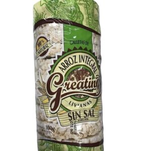 Greating Galletitas De Arroz Integral Sin Sal 100gr