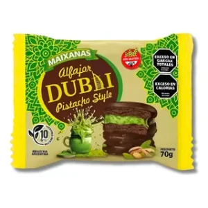 Alfajor Dubai Pistacho Negro x 80gr