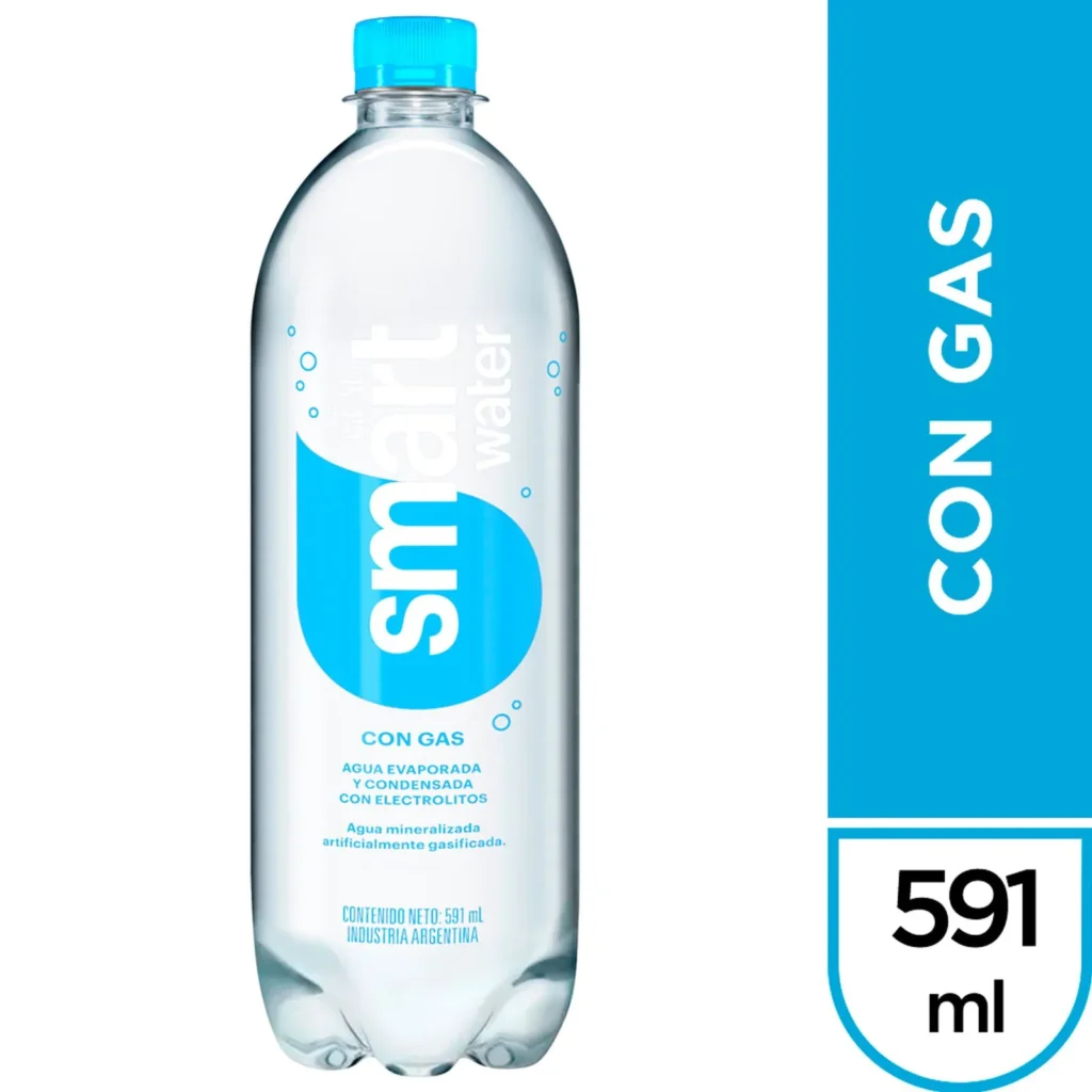 SMARTWATER CON GAS 591ml x 6u