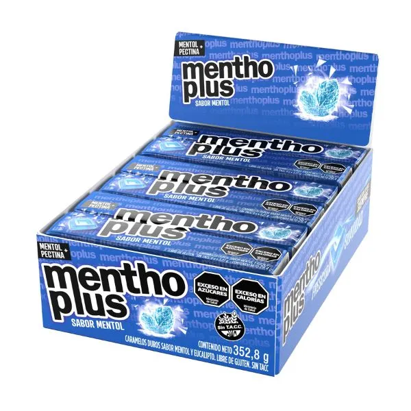 Caramelos Menthoplus Mentol x 12u