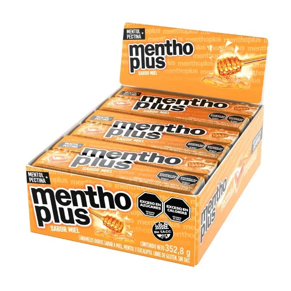 Caramelos Menthoplus Miel x 12u