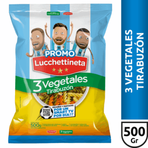 Fideos Lucchetti 3 Vegetales 500gr