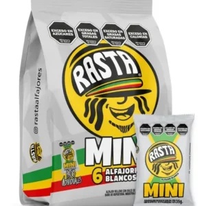 Rasta Alfajor Mini Blanco x 6u