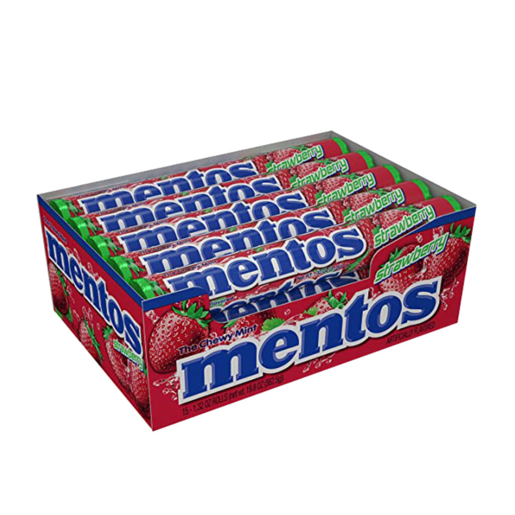 Mentos Frutilla x 12u