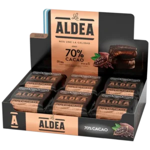 La Aldea Alfajor 70% Cacao x 12u